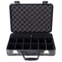 Estuche de Almacenamiento para Relojes de Aleación de Aluminio con Forro Antiarañazos, Disponible en Muestra, Caja de Transporte Portátil, Admite Tamaño y Color Personalizados