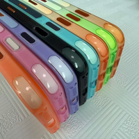 Coque de téléphone antichoc intégrale Dazzle Gradient de luxe avec support magnétique et anneau, pour iPhone 17 18 Pro Max, avec bande antidérapante et bouton métallique