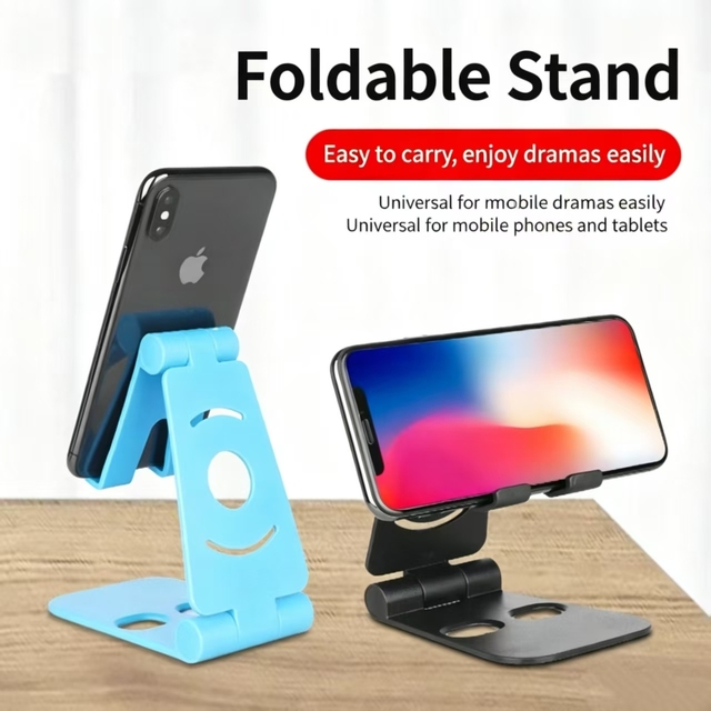 Multi-Angle PP Foldable Phone Stand, Lightweight Universal Bracket for Desk & Travel Use