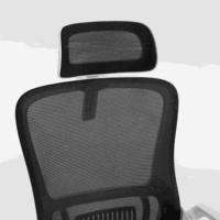 Chaise de bureau avec support lombaire, roulettes silencieuses en nylon, appui-tête réglable, ergonomique, respirante, en maille, pour la maison et le bureau