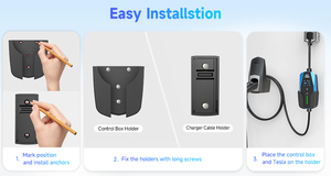 เครื่องชาร์จแบบพกพาระดับ2แสดงผลหน้าจอ9.6KW AC ปรับ16A สำรองที่นั่ง EV - Product Image 4