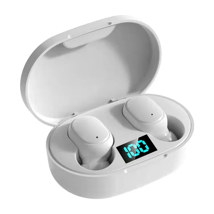 2021 nuovi prodotti In-ear TWS E6s auricolari per musica sportiva Display a LED auricolari Wireless Touch Control cuffia E6s cuffia