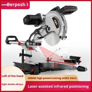 Sierra Circular Eléctrica Industrial de Alta Precisión de 10 Pulgadas para Madera y Aleación de Aluminio, Corte <span class=keywords><strong>a</strong></span> 45 Grados - Product Image 2