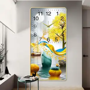 Decor Clock Painting Poster Pictures Frames Art Living Room Decoration Canvas Wall Hanging Painting