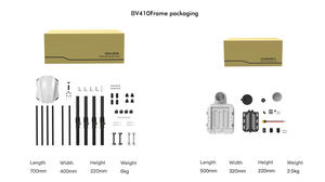 BROUAV Quadcopter Uso agrícola Drone Frame Kit con motor Material compuesto de alta eficiencia - Product Image 6