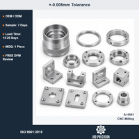 Services de fraisage CNC sur mesure pour pièces optiques, fournisseur OEM, précision 0,005 mm, ISO 9001, fraisage d'aluminium 6061 pour usinage