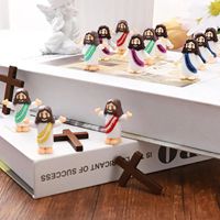 Figur Yesus Kecil Patung Yesus Miniatur Figur Miniatur untuk Permainan Sembunyikan dan Temukan Hadiah Religius untuk Isian Telur Paskah