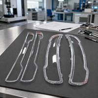 Kit de 4 caches de lentilles de feux arrière transparents imprimés en 3D sur mesure (SLA), en résine transparente, pour prototypes de lampes automobiles, petite série, OEM sans moule