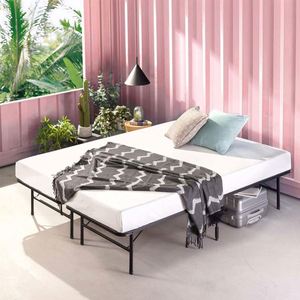 Base de Cama Plegable de Metal con Marco Suave, Estilo Japonés Moderno, Antiguo y Vintage, Tamaño King - Product Image 2