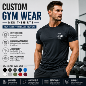 OEM ODM Quick Dry Moisture Wicking <b>Stretch</b> Breathable Fitness Training Manufacturer Custom Gym Wear <b>Men</b> T Shirts - Product Image 1