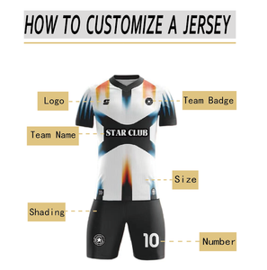 个性化绿色条纹足球套装足球球衣，印有俱乐部球队印花聚酯材料 - Product Image 2