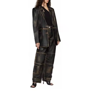Hot Sale New Autumn Pants Custom Street Multi-Pocket <strong>DenimPants</strong> for Ladies Acid Washed Faded Cargo Baggy Pants for Girls - Product Image 4