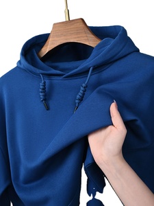 Felpa con Cappuccio e Zip Personalizzata Ricamata <span class=keywords><strong>per</strong></span> Coppie, Adulti e <span class=keywords><strong>Giovani</strong></span>, Maniche Lunghe, Leggermente Ampia - Product Image 2