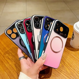เคสโทรศัพท์แฟชั่นกันกระแทกกระจกแม่เหล็กสีไล่ระดับสีสำหรับ iPhone 17 Pro Max 17 Air 16 - Product Image 1