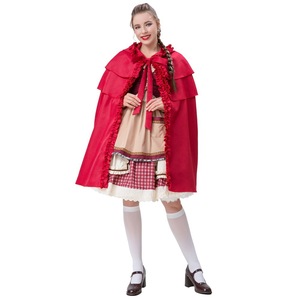 Disfraz de Caperucita Roja para Mujer Adulta con Capa, Conjunto de Disfraz para Halloween, Cosplay, Fiesta, Juego de Roles - Product Image 3