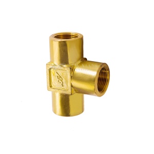 Raccord en T femelle en laiton 1-1/4'' pour matériel marin, adaptateur de raccord de tuyau de bateau pour yacht, fabriqué à Taïwan - Product Image 1
