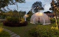 Tente de luxe en forme de dôme, annuelle, pour la famille, événement, Camping, Restaurant, offre spéciale