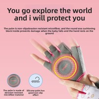 Gants de cyclisme sans doigts pour enfants, gants de sport pour vélo et roller pour enfants de 3 à 12 ans