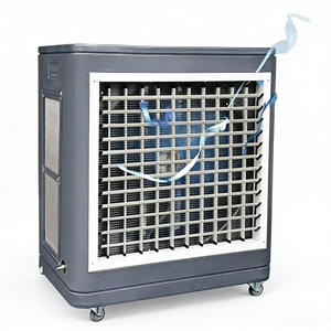 Ventilador de Piso con Enfriamiento Evaporativo, Desmontable, Portátil, con Tanque de Agua - Product Image 1