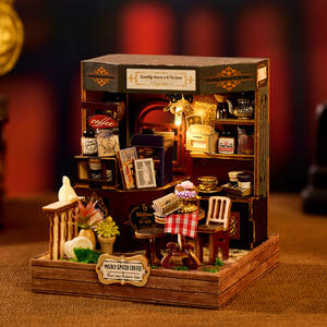 Maisonnette en bois DIY style rétro <span class=keywords><strong>Youman</strong></span> Sweet Food, modèle à assembler fait main, cadeau d'anniversaire, pour les 14 ans et plus au Royaume-Uni - Product Image 4