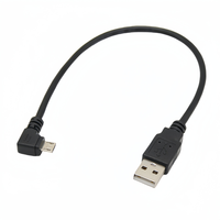 Câble de données micro USB à angle droit, câble USB coudé à 90 degrés pour téléphone Android (coudure vers le haut/bas/gauche/droite), cœur entièrement en cuivre