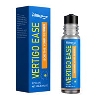 Huile roll-on Vertigo Ease, non somnifère, arôme herbal, soulagement rapide, contre le mal des transports, vertiges, sensation de bourdonnement de la tête, format compact 10ml, huile aromatique roll-on de voyage