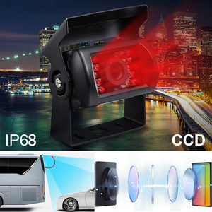 Iposter Car Rear View Kit 5 "Monitor + 18 LED IR đảo ngược sao lưu máy ảnh 12-24V xe tải RV - Product Image 3