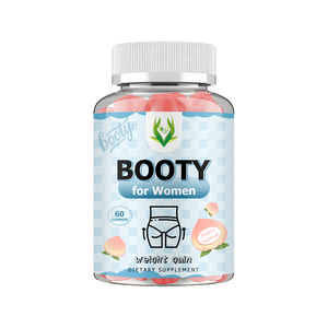 OEM ODM Custom Herbal Booty Gummies Designed for Women Peach Flavor Gummies Faster Glute Gain Boost Energy with Vitamin D3 - Product Image 1