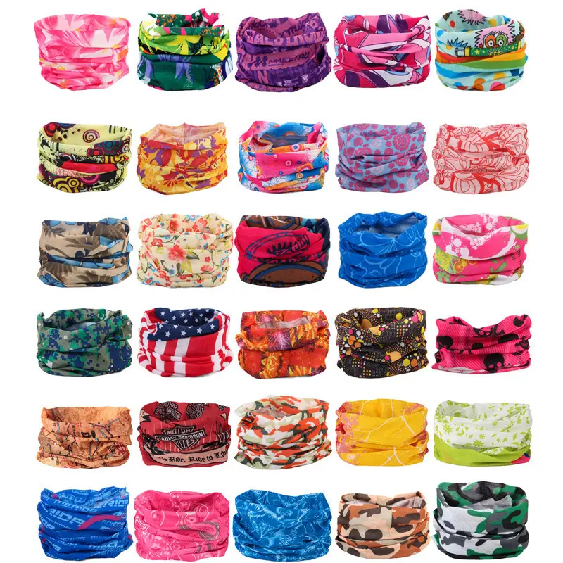 Thời Trang Windproof Headband Đi Xe Đạp Bandana Floral In Ấn Ngoài Trời Phụ Kiện Đàn Ông Phụ Nữ Dù Để Che Nắng Cổ Áo Head Ma Thuật Khăn