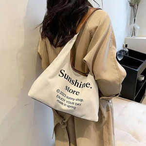 Nouveau <span class=keywords><strong>grand</strong></span> <span class=keywords><strong>sac</strong></span> <span class=keywords><strong>à</strong></span> bandoulière en toile pour femme, sacs <span class=keywords><strong>à</strong></span> <span class=keywords><strong>main</strong></span> pour femme, sacs fourre-tout <span class=keywords><strong>à</strong></span> bandoulière noire, sacs <span class=keywords><strong>à</strong></span> <span class=keywords><strong>main</strong></span> pour femme - Product Image 5