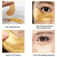 Hete Aanbieding Anti-Aging Collageen Gouden Maskers tegen Donkere Kringen en Zwellingen, Op Maat Gemaakt Logo Collageen Kristal Onderoogpatches