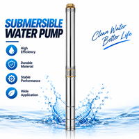 Pompe submersible haute pression en acier inoxydable pour puits profond, pompe de forage à haute pression pour l'alimentation en eau domestique