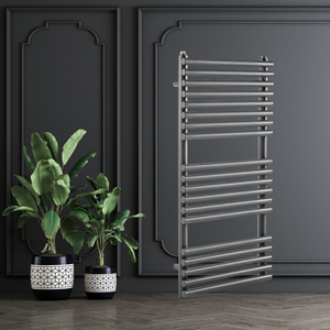 Scaldasalviette a Parete in Acciaio per Sistema HVAC, Radiatore Riscaldato ad Acqua Calda, Design Elegante per Bagno - Product Image 2