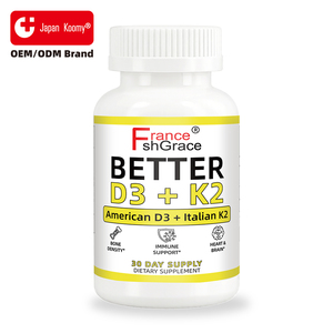 Compléments alimentaires Shecome Vitamine D3 K2 en marque privée, favorisent la densité osseuse, l'équilibre du calcium, l'immunité, l'humeur, gélules de Vitamine D3 K2 - Product Image 1