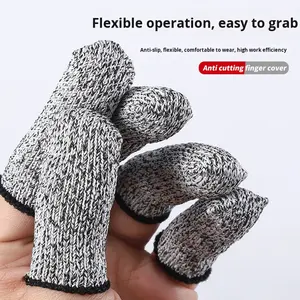 Best verkochte niveau 5 snijbestendige, scheurbestendige, niet-steriele vingerbeschermers - duimmesbeschermer van HPPE-materiaal, elastisch - Product Image 4