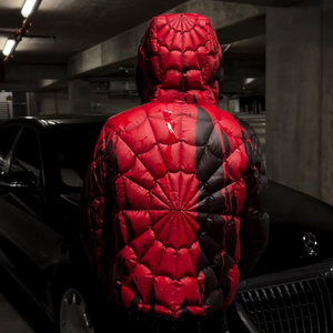 Doudoune d'hiver chaude en duvet d'oie pour homme, style canadien, parka coupe-vent tendance avec capuche en fourrure - Product Image 3