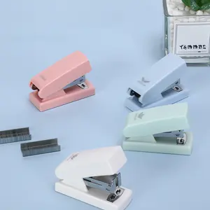 High Quality Basic Style Office Stapler Manual Customized Box Logo Mini Paper Stapler