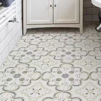 Carrelage mural et de sol en céramique de haute qualité, motif vert vintage, résistant aux acides, antibactérien, design français, épaisseur 8 mm, marque EF