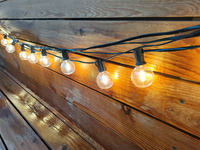 Guirnalda de Luces LED G40 de 25 Pies, 50 Pies, 100 Pies, Luces de Exterior con Bombillas Resistentes a los Golpes, Guirnalda Decorativa para Exteriores