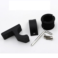 SKYEARTH Soporte de Montaje para Luces Todoterreno, Kits de Abrazaderas Horizontales de Aluminio para Jaula Antivuelco, Abrazaderas para ATV, UTV, Motocicleta, Color Negro