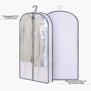 <span class=keywords><strong>Housse</strong></span> anti-poussière spéciale pour costumes et vêtements de cérémonie-Sac à vêtements étanche à l'humidité entièrement transparent, sac de rangement pour vêtements de maison - Product Image 4