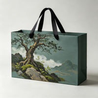 Sacs en papier de luxe personnalisés de haute qualité pour cadeaux, boîtes à thé haut de gamme, avec options de logo et de marquage de l'entreprise