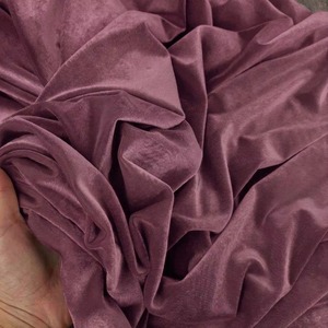 Hot Sale Violet Polyester Velvet <b>Fabric</b> Soft Touch Material for Furniture Upholstery and Decorative Available For Sale - Product Image 4
