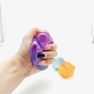 Slow Rebound Marble Pattern Cube <b>Squishy</b> Toys Plastic Slow Rising Maltose Cube Stress Relief Fidget Toys - Product Image 5
