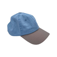 Gorras de béisbol de mezclilla Gorra de béisbol y sombreros personalizados Logotipo bordado Gorras de béisbol de mezclilla azul claro al por mayor