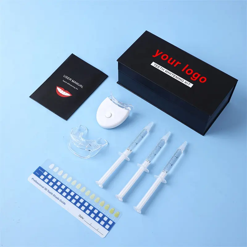 Anduuk Custom Tanden Whitening Kit Prive Logo Geavanceerde Led Tanden Whitening Kit Met Gemineraliseerde