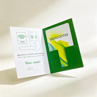 Maßgefertigter Hotel-Schlüsselkartenhalter mit Kartenfach für Hotel-Check-in