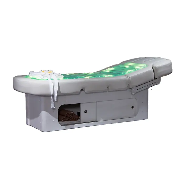 water bed 4 motors type footest backrest height 5 levels heating range adjustable 4 colors for beauty salon water massage table