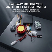 Bidirektionales Motorrad-Alarmsystem mit LCD-Fernbedienung, Ein-Tasten-Start, Vibrationssensor und 12V Diebstahlschutz-Kit