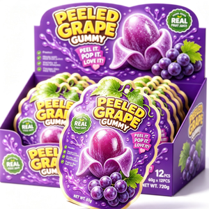 BESTAR Caramelle Gommose Morbide al Gusto Frutta con Ripieno di Succo, a Forma di Blocco, 12 pz/Sacchetto, per Snack da Ufficio - Product Image 5